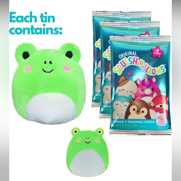Squishmallow WENDY the FROG COLLECTOR’S TIN NEW UNOPENED - Picture 5 of 5